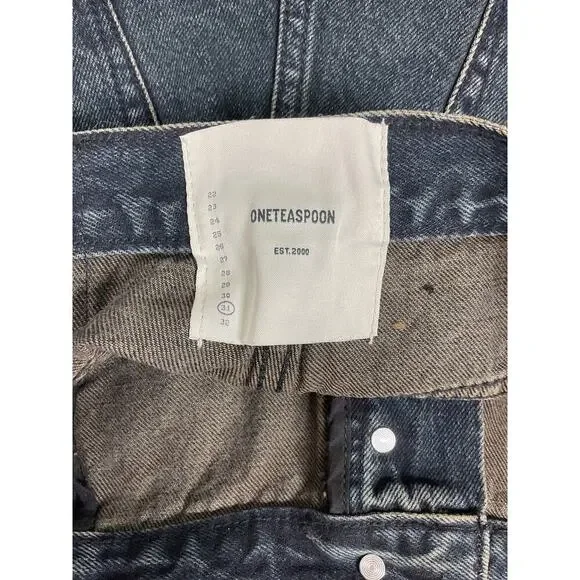 One Teaspoon Black Fox Bandit Dark‎ Wash Denim Shorts NWT Size 31 - Picture 8 of 9